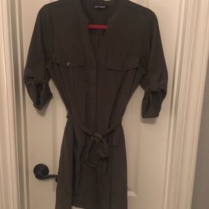 Tie waist dress from Express